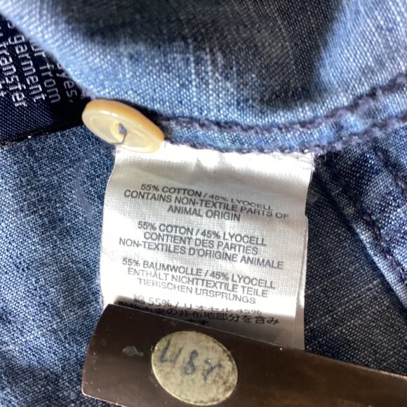 J.Crew Western chambray shirt Women Size 4 - Picture 5 of 8
